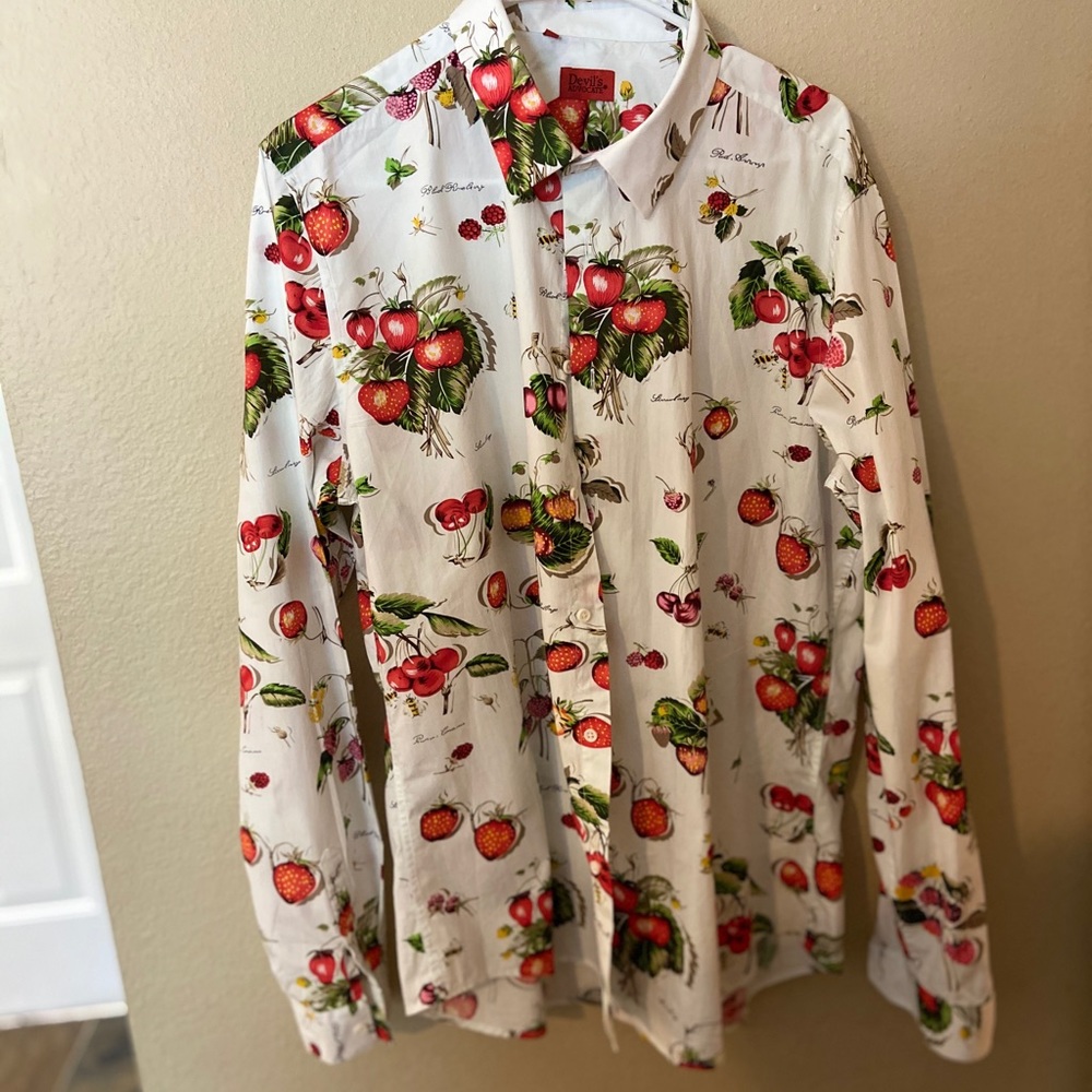 Devil’s advocate button up shirt XL